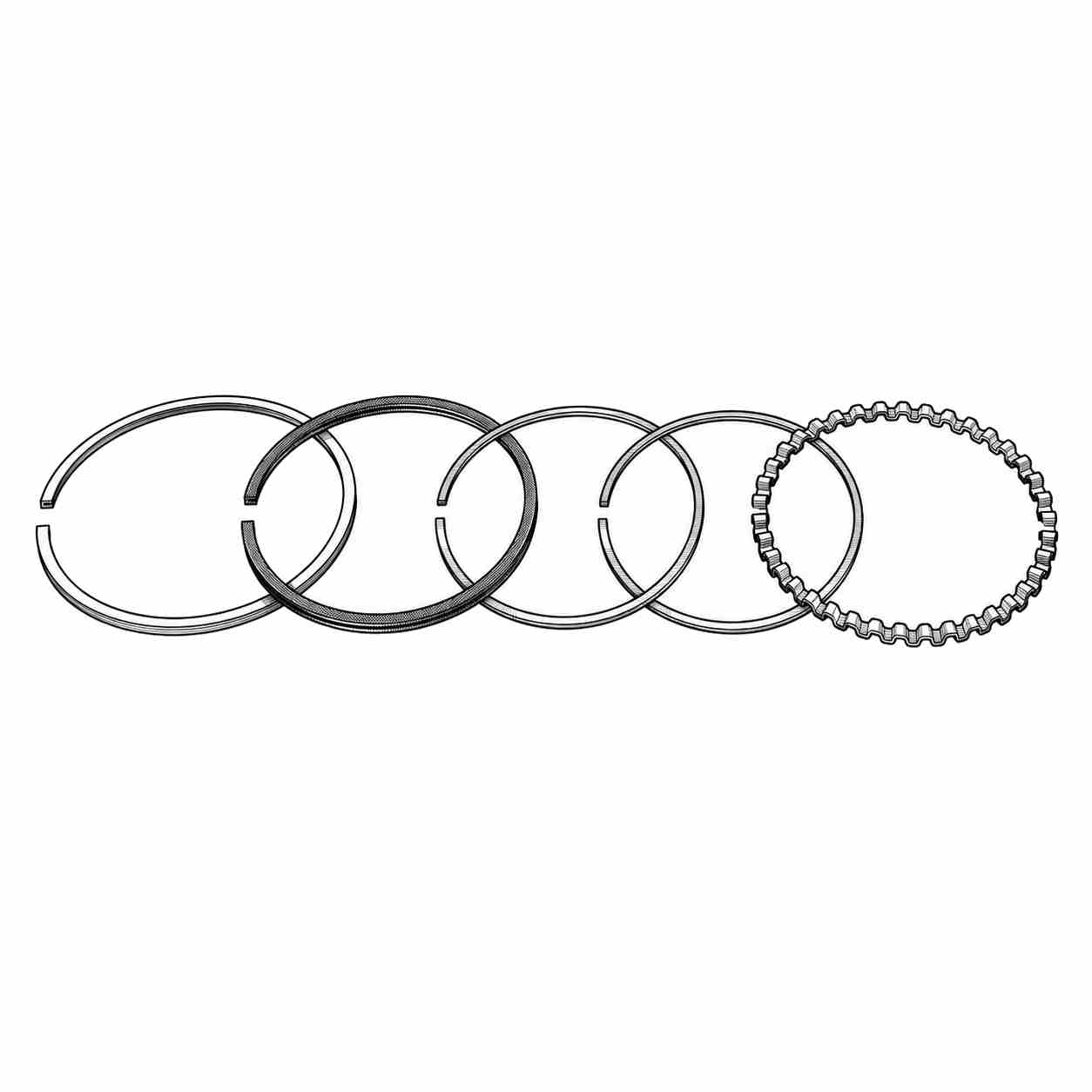 Segments de Piston +0.75mm 